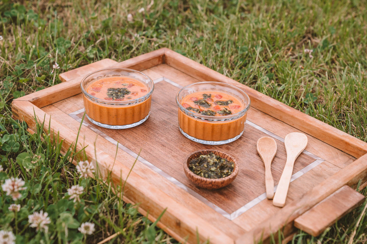 Watermelon Gazpacho with Sugar Kelp Sauce - Lofoten Seaweed