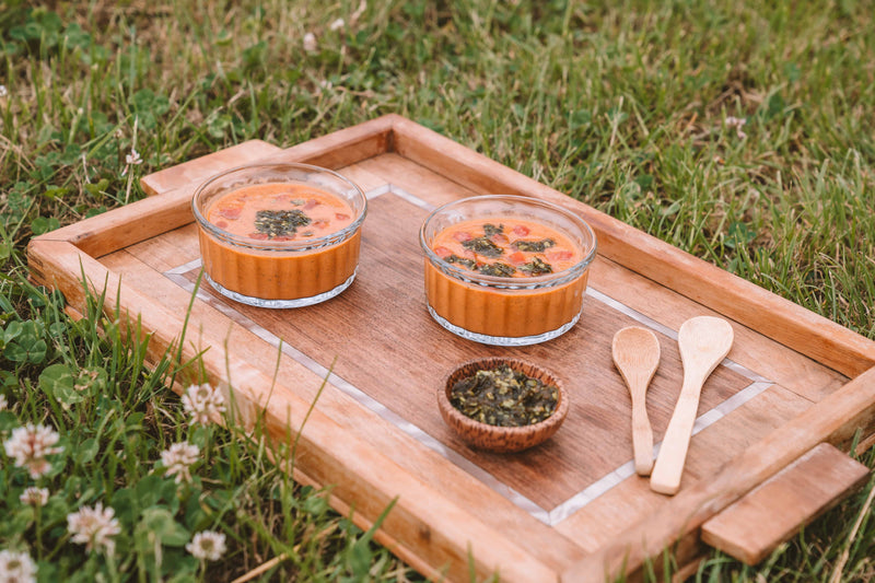 Watermelon Gazpacho with Sugar Kelp Sauce - Lofoten Seaweed