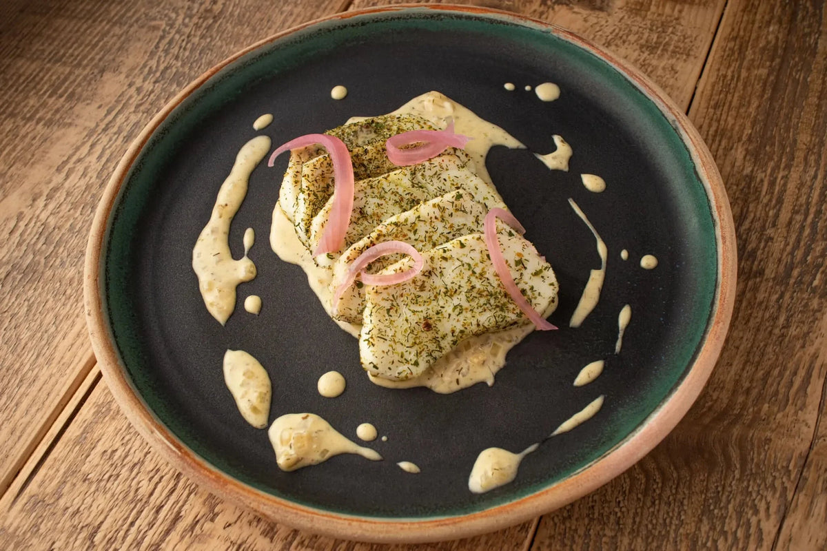 Baked cod with white wine sauce - Lofoten Seaweed