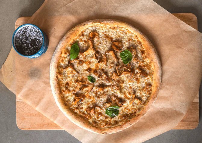 Pizza med villsopp og Ocean Truffle