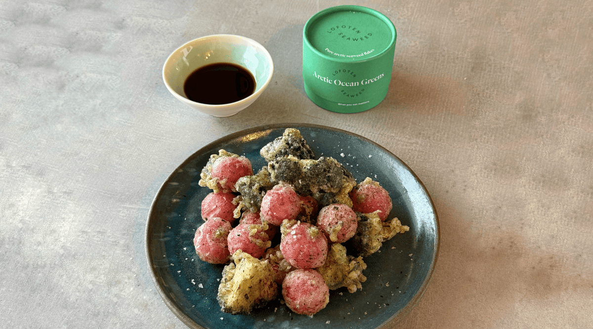 Broccoli & Radish Seaweed Tempura - Lofoten Seaweed
