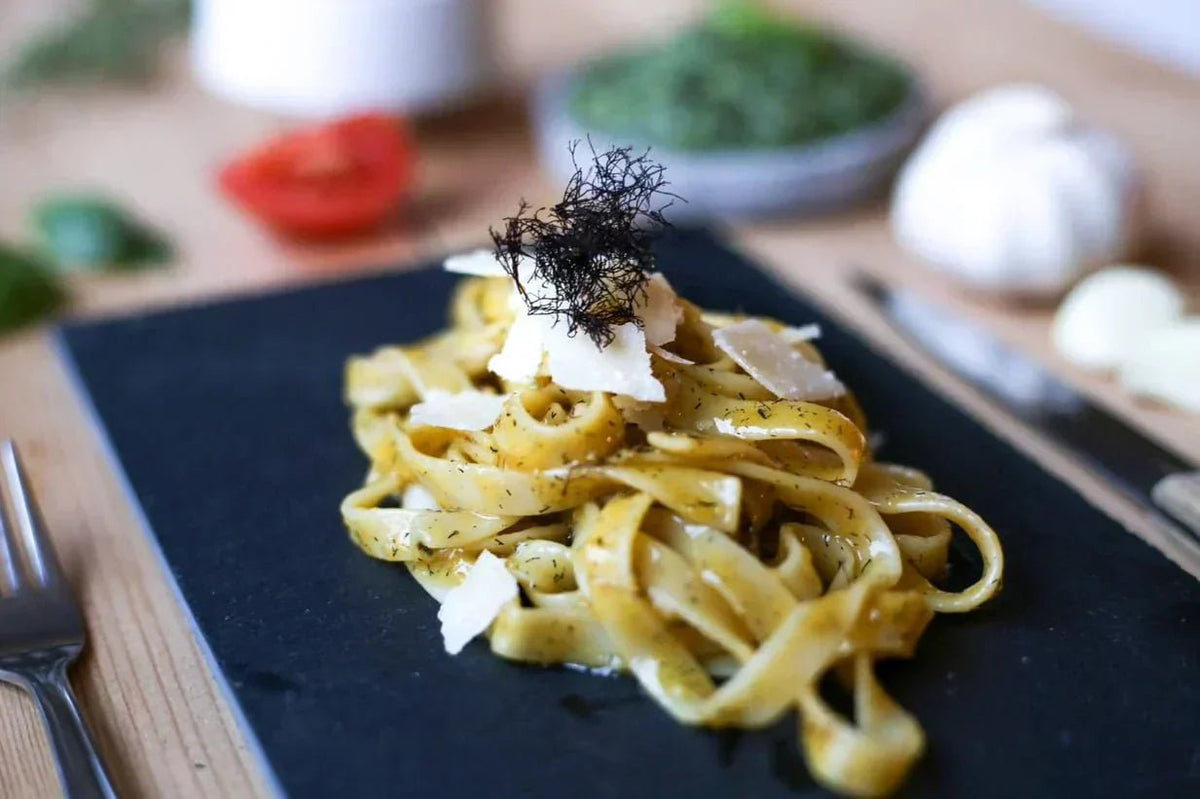 Carbonara med Ocean Truffle Salt