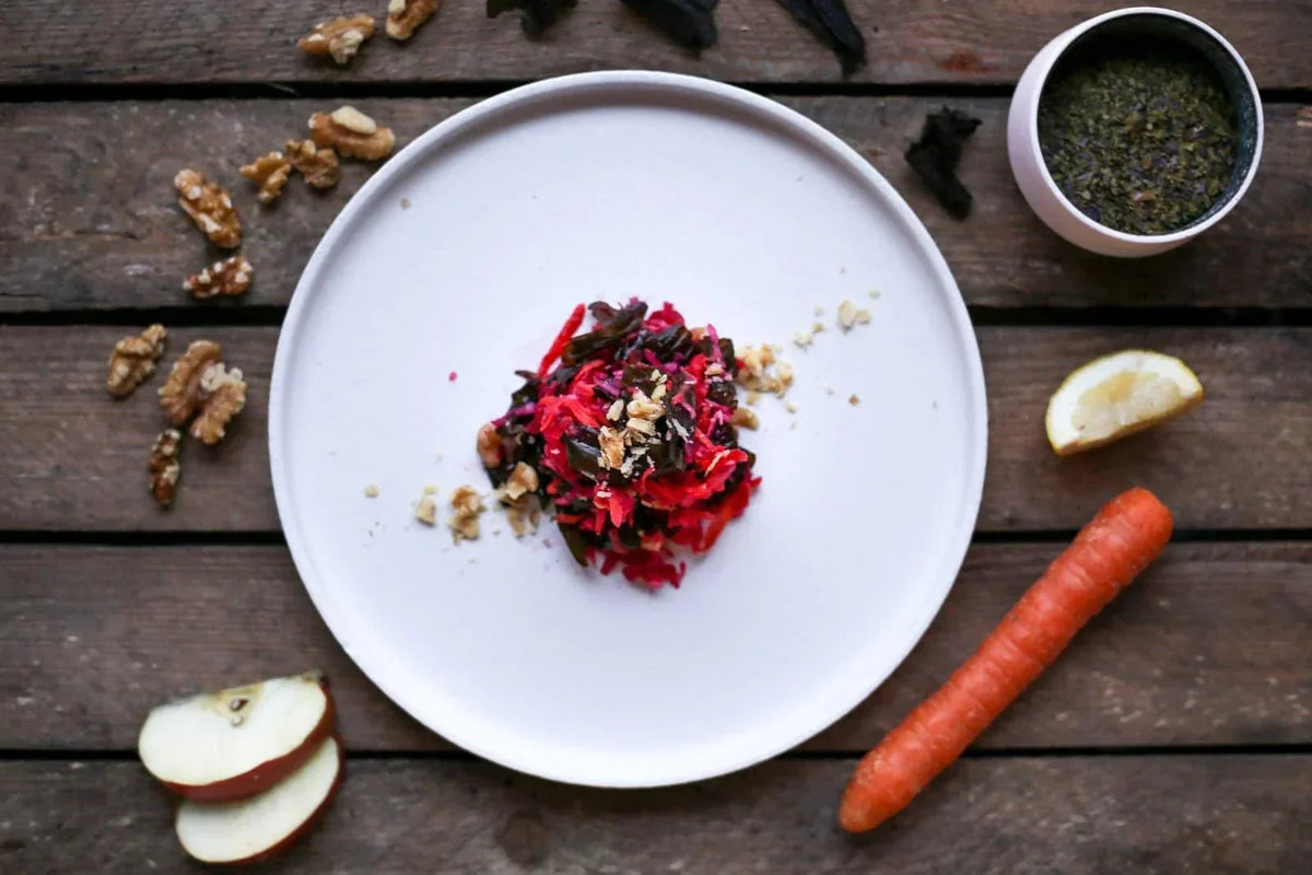 Salat med rødbet, eple og søl